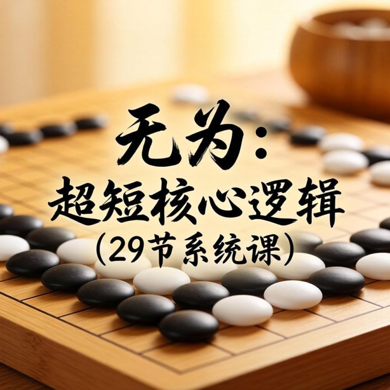 分享一套硬核的“无为系列”进阶资料，全集共29课-易学课库