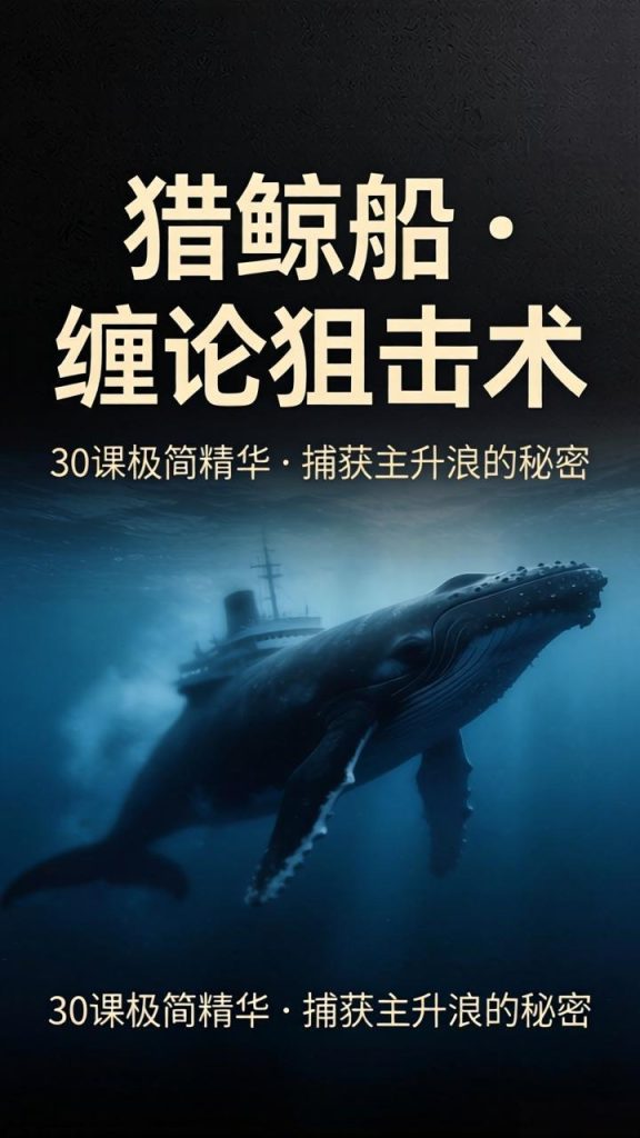 顶级掠食者逻辑：猎鲸船《缠论实战培训》30课，看清大资金底牌-易学课库